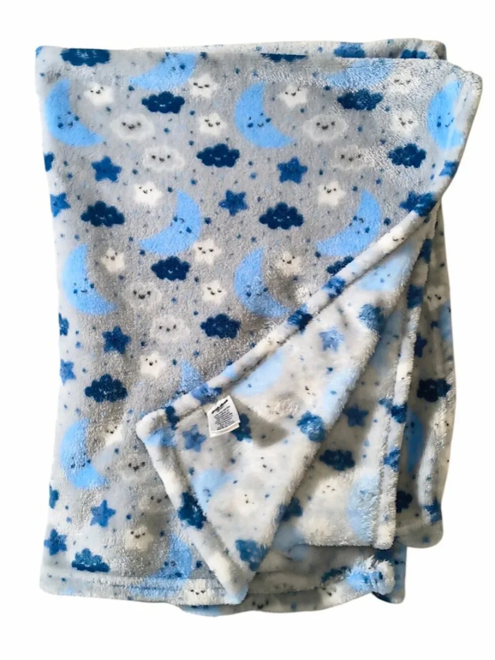 Duck Duck Goose Moon Stars Clouds Security Baby Blanket 30